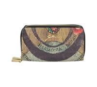 planet. l doub.zip wallet pvc plane Nero p26