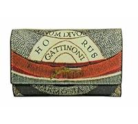 Gattinoni Portafogli Medium con Flap Planetarium colore classic e Finitura nero - da Donna - in Similpelle - Stampa Planetarium - Multi colore, Taglia Unica