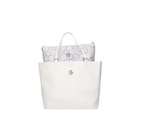 Gattinoni Roma Shopping Bag Bianca Reversibile con Pochette da Donna - Taglia Unica