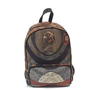 Gattinoni Zaino Medium con chiusura a Zip Planetarium Classic - da Donna - in Tela spalmata e stampata - Collezione Roma - Stampa Planetarium - Multi colore, Taglia Unica