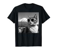 Gatto a tokyo al monte Fuji Maglietta