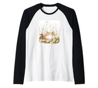 Gatto Accogliente con Margherite nel Prato per Un Look Estivo Casual Maglia con Maniche Raglan