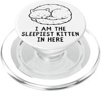 Gatto Addormentato Divertente Amanti Gatti Umorismo PopSockets PopGrip per MagSafe