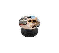 Gatto Al Castello di Osaka PopSockets PopGrip Adesivo