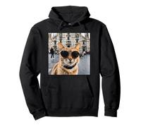 Gatto al Duomo di Milano Felpa con Cappuccio