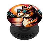 Gatto Al Lago di Como A Bellagio PopSockets PopGrip Adesivo