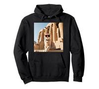 Gatto al Tempio di Luxor Felpa con Cappuccio