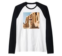 Gatto al Tempio di Luxor Maglia con Maniche Raglan