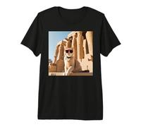 Gatto al Tempio di Luxor Maglietta Premium