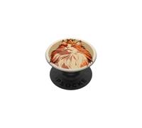 Gatto arancione con una piccola corona per gli amanti dei gatti, proprietari di gatti PopSockets PopGrip Adesivo