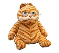 Gatto arancione grasso di peluche a forma di gattino, realistico, giallo, per bambini, regalo di compleanno (30 cm)
