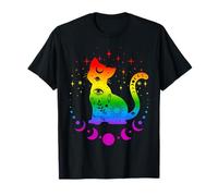 Gatto astrologico arcobaleno, bandiera del gay pride LGBT Maglietta