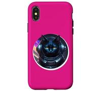 GATTO ASTRONAUT Funny Space Travel Rocket Pet Custodia per iPhone X/XS