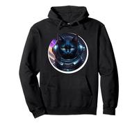 Gatto Astronaut Funny Space Travel Rocket Pet Felpa con Cappuccio