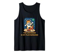 Gatto Astronauta Skate Cosmico The Universe Is My Playground Canotta