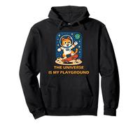 Gatto Astronauta Skate Cosmico The Universe Is My Playground Felpa con Cappuccio