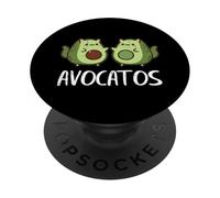 Gatto Avocado Avocato Cibo Divertente Giochi di parole Donne Ragazze Bambini Uomini PopSockets PopGrip Adesivo