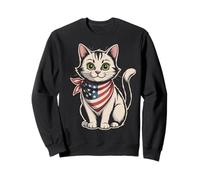 Gatto Bandiera Americana Gatto Felpa