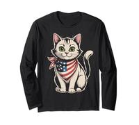 Gatto Bandiera Americana Gatto Maglia a Manica
