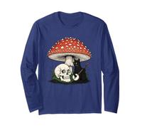 Gatto Banjo Fungo Foresta Oscura Cottagecore Witchy Fantasy Maglia a Manica