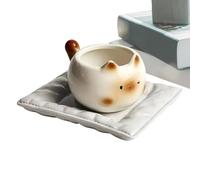 Gatto | Bevande Fredde E Calde Da 210 Ml | In Ceramica A Forma Di - Per Latte Succo Cioccolata Calda Casa Campeggio Dormitorio Raduno Festa Amanti Degli Animali Domestici