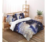 gatto bianco e nero Set Di Biancheria Da Letto Artee Copripiumino 2 Pezzi Comfort in Morbida Microfibra Per Bambini, Con 2 Federe Double（200x200cm）