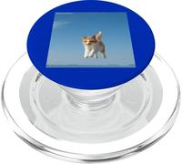 gatto bianco marrone volante cat_001 PopSockets PopGrip per MagSafe