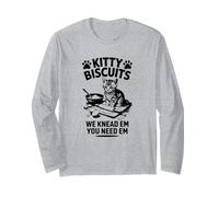 Gatto Biscotti | Oh So Cute Cat Making Biscuits Bakery Kitty Maglia a Manica