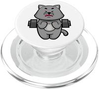 Gatto Bodybuilder Bilanciere Bodybuilding PopSockets PopGrip per MagSafe