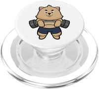Gatto Bodybuilder Bilanciere Bodybuilding PopSockets PopGrip per MagSafe