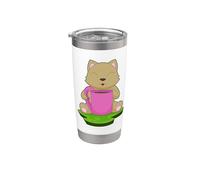 Gatto Caffè Tazza Bicchiere termico in acciaio inox doppia parete