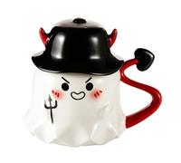 Gatto Caffè - Tazza Di Tè Al Caffè In Ceramica | Tazze Di Calderone Halloween | Novità Tè Al Latte Di Natale Tazza Di Natale, Regali Di Compleanno Per Le Donne Ragazzi Ga