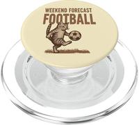 Gatto calciatore - Illustrazione vintage weekend Calcio PopSockets PopGrip per MagSafe