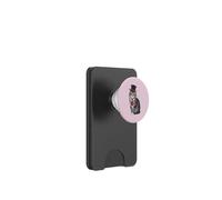Gatto carino con cappello e cravatta rossa PopSockets PopWallet per MagSafe
