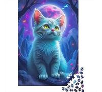 Gatto carino Jigsaw Puzzle Impossibili 1000Pcs Decorazione Per La Casa. Rilassamento E Intelligence Per Adulti E Ragazzi Da 14 Anni 1000pcs (75x50cm)