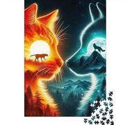 Gatto carino Jigsaw Puzzle Impossibili 1000Pcs Decorazione Per La Casa. Rilassamento E Intelligence Per Adulti E Ragazzi Da 14 Anni 1000pcs (75x50cm)