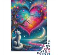 Gatto carino Jigsaw Puzzle Impossibili 1000Pcs Decorazione Per La Casa. Rilassamento E Intelligence Per Adulti E Ragazzi Da 14 Anni 1000pcs (75x50cm)