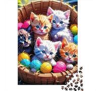 Gatto carino Jigsaw Puzzle Impossible 1000 Pezzi Decorazione Per La Casa. Rilassamento E Intelligence Per Adulti E Ragazzi Da 14 Anni 1000pcs (75x50cm)