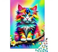 Gatto carino Jigsaw Puzzle Impossible 1000Pcs Decorazione Per La Casa. Giochi Rilassamento E Intelligence Per Adulti E Ragazzi Da 14 Anni 1000pcs (75x50cm)