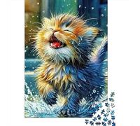 Gatto carino Jigsaw Puzzle Impossible 1000Pcs Decorazione Per La Casa. Giochi Rilassamento E Intelligence Per Adulti E Ragazzi Da 14 Anni 1000pcs (75x50cm)