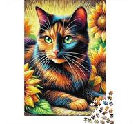 Gatto carino Puzzle Impossibili 1000 Pezzi Decorazione Per La Casa. Rilassamento E Intelligence Per Adulti E Bambini Da 12 Anni 1000pcs (75x50cm)
