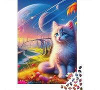 Gatto carino Puzzle Impossibili 1000Pcs Decorazione Per La Casa. Rilassamento E Intelligence Per Adulti E Bambini Da 12 Anni 1000pcs (75x50cm)