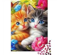 Gatto carino Puzzle Impossible 1000 Pezzi Decorazione Per La Casa. Giochi Rilassamento E Intelligence Per Adulti E Bambini Da 12 Anni 1000pcs (75x50cm)