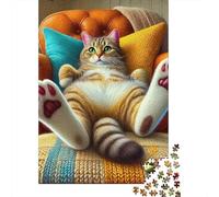 Gatto carino Puzzle Impossible 1000 Pezzi Decorazione Per La Casa. Giochi Rilassamento E Intelligence Per Adulti E Ragazzi Da 14 Anni 1000pcs (75x50cm)