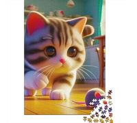 Gatto carino Puzzle Impossible 1000 Pezzi Decorazione Per La Casa. Giochi Rilassamento E Intelligence Per Adulti E Bambini Da 12 Anni 1000pcs (75x50cm)