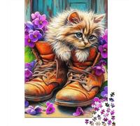 Gatto carino Puzzle Impossible 1000Pcs Decorazione Per La Casa. Giochi Rilassamento E Intelligence Per Adulti E Ragazzi Da 14 Anni 1000pcs (75x50cm)