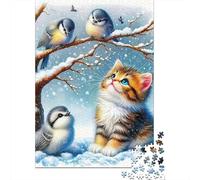 Gatto carino Puzzle Impossible 1000Pcs Decorazione Per La Casa. Rilassamento E Intelligence Per Adulti E Ragazzi Da 14 Anni 1000pcs (75x50cm)