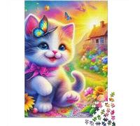 Gatto carino Puzzle Impossible 1000Pcs Decorazione Per La Casa. Rilassamento E Intelligence Per Adulti E Ragazzi Da 14 Anni 1000pcs (75x50cm)