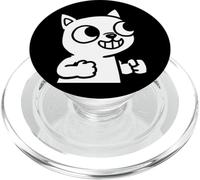 Gatto Cartoon Pollice Su Design Fumetto Retrò PopSockets PopGrip per MagSafe