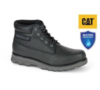 Gatto Caterpillar Uomo Founder Nero Pelle Durevole Chukka Lavoro Classic Stivali